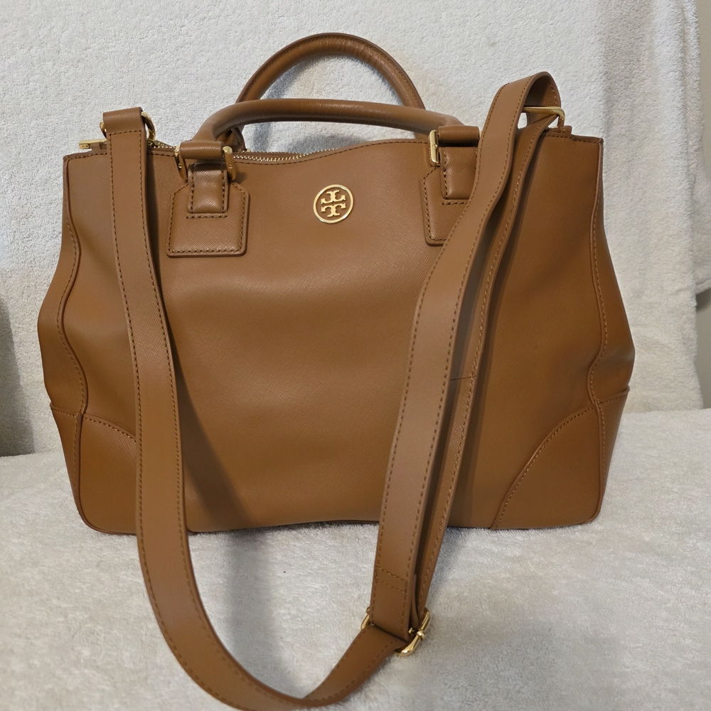Tory Burch Robinson Double Zip Tote Large Shoulder Bag